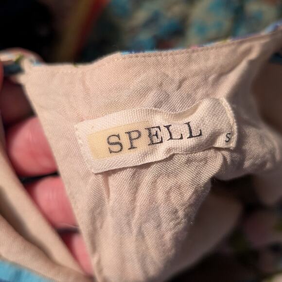 Spell Impala Lily Handkerchief Dress in Iris - Picture 4 of 6